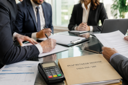 Attorney meeting with retailer about SNAP investigation