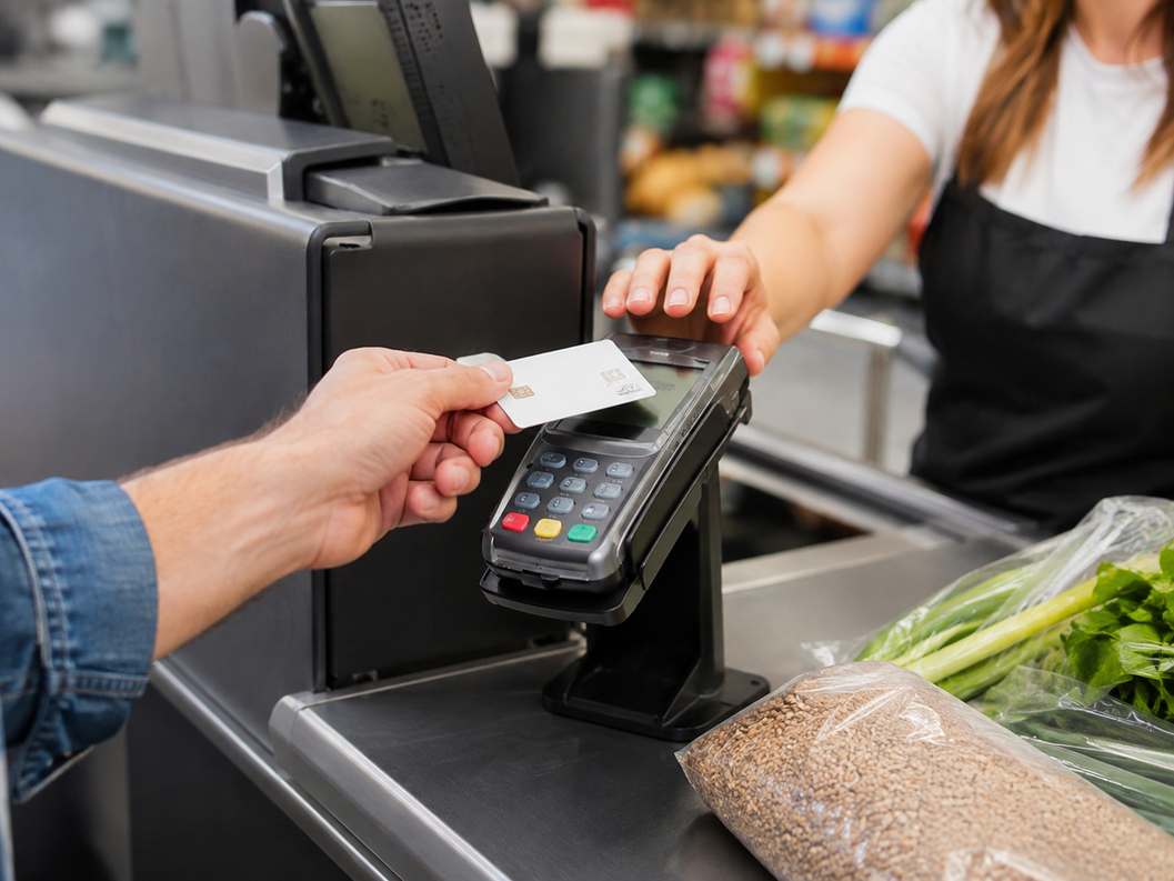 Convenience store checkout where SNAP is accepted